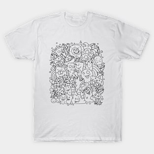 Funny doodle creatures T-Shirt